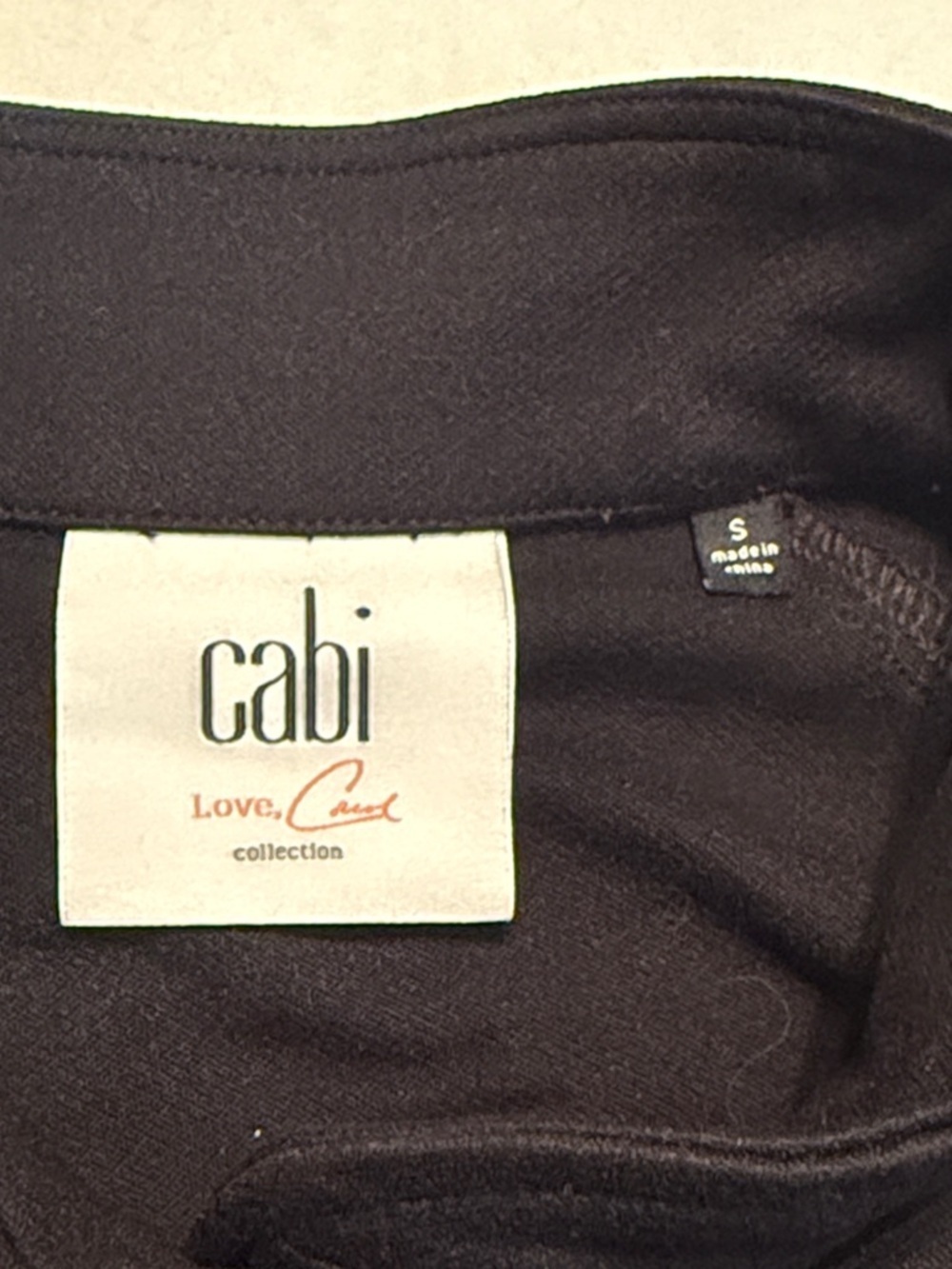 CAbi 3176 Convertible Crop & Duster Jacket Black /Gray Size Small - Picture 10 of 12
